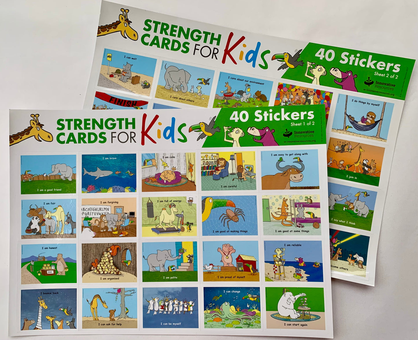 Strengths Stickers for Kids (40 stickers)